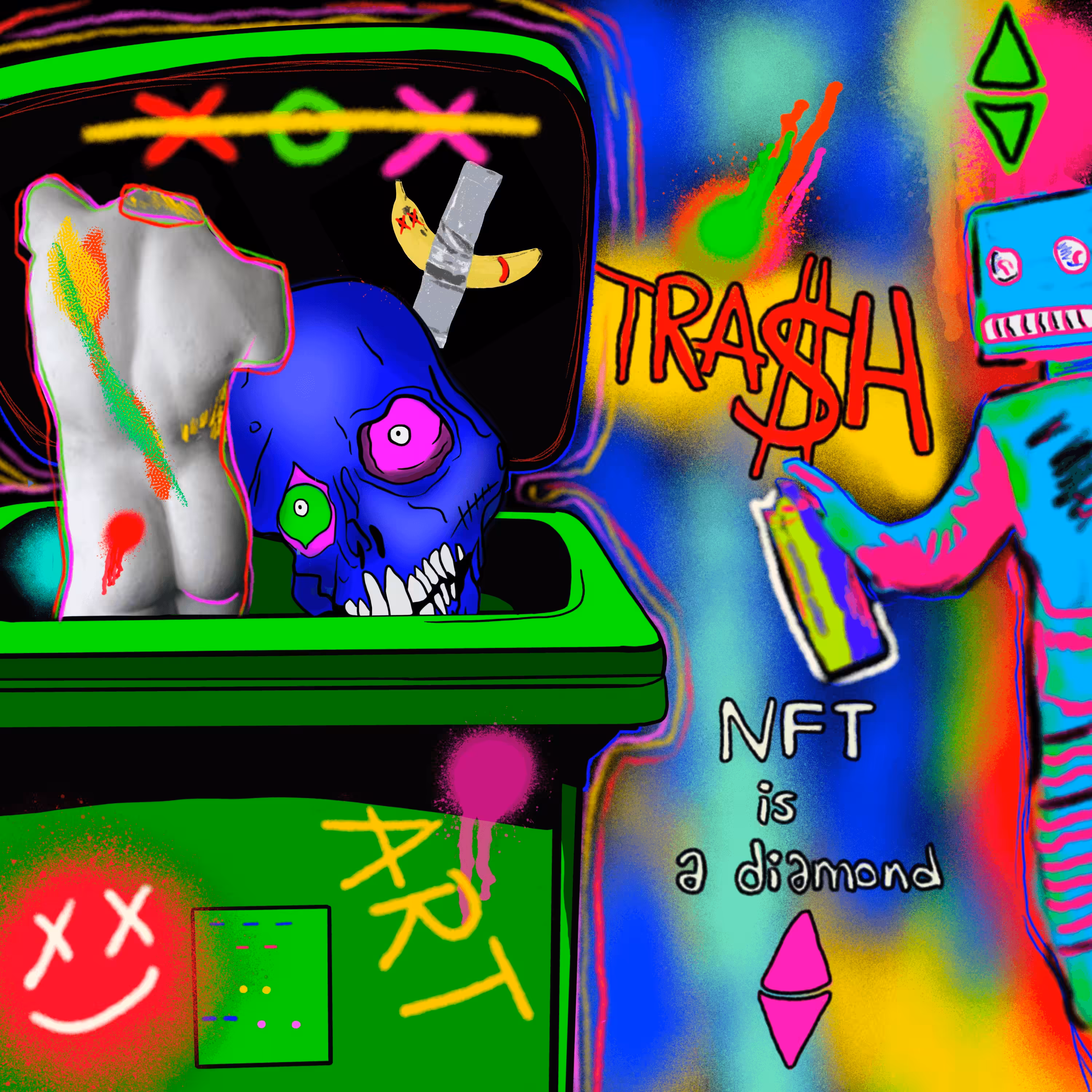 Mixed trash