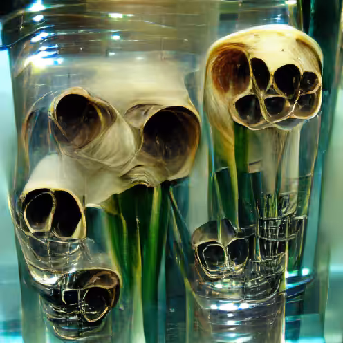 Skull in glass 05
