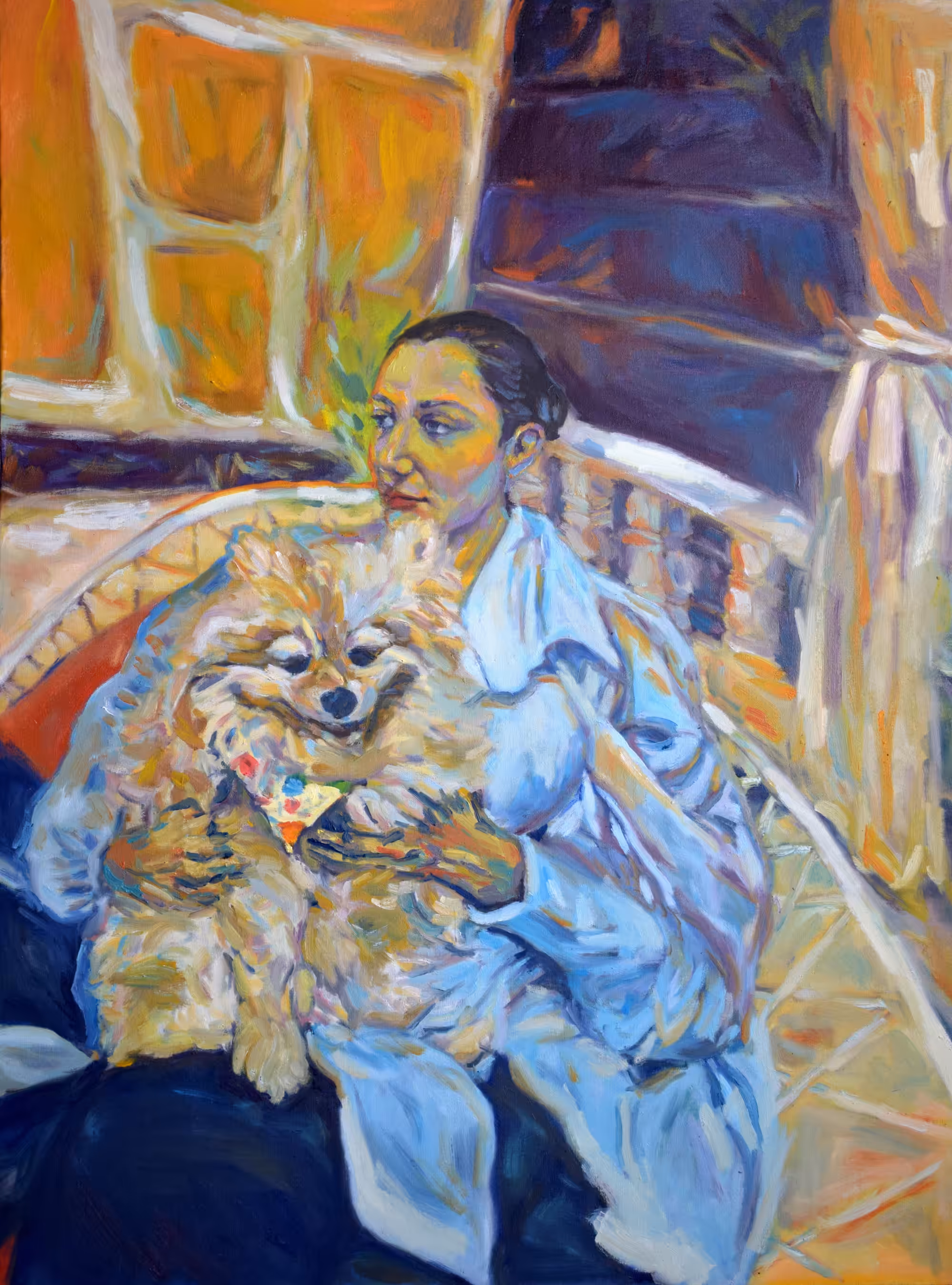 Girl with dog