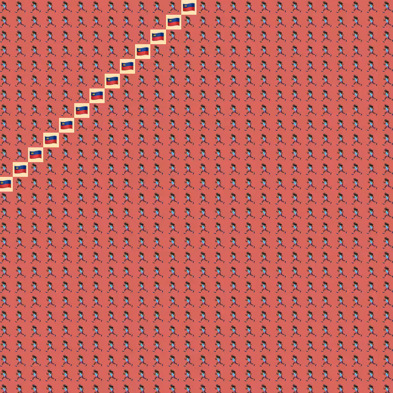 Elementary Cellular Emoji Automata #197