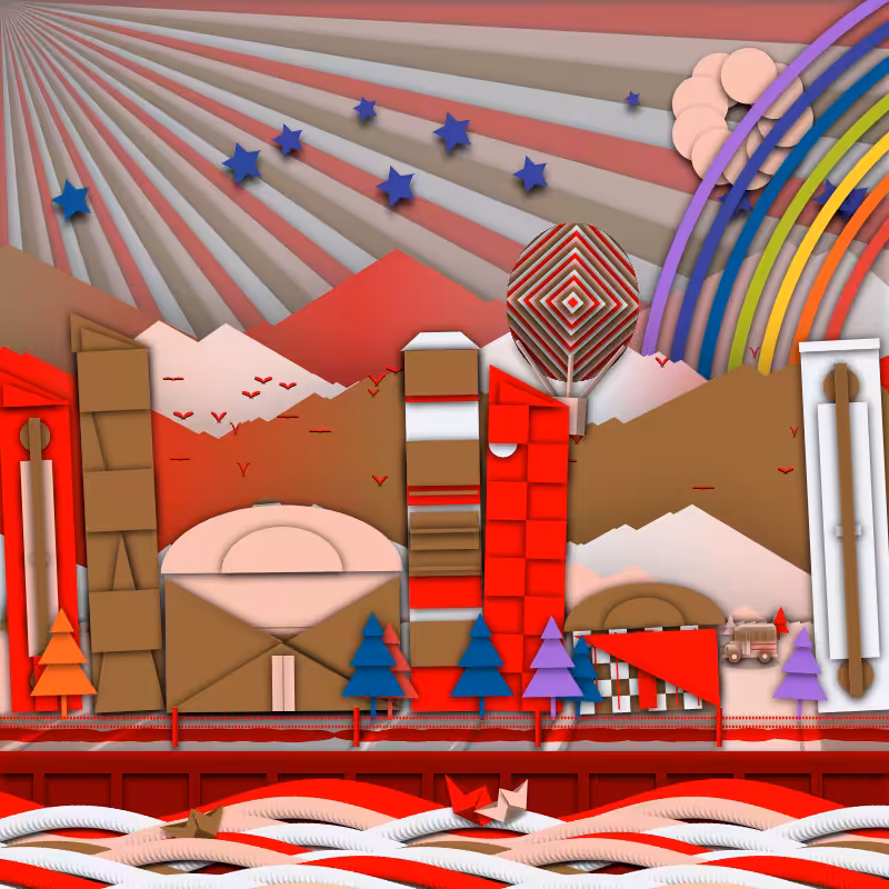 Paper Art 2.5D #87
