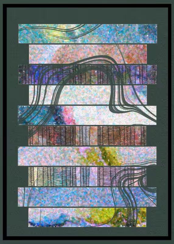pointillism in lines  #5