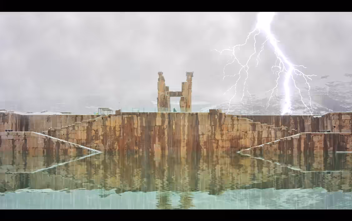 Persepolis rainy day