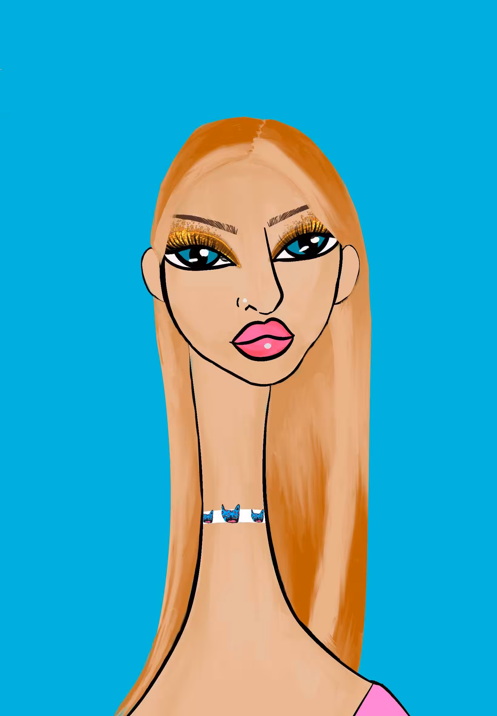 Long Neckie Lady #2730