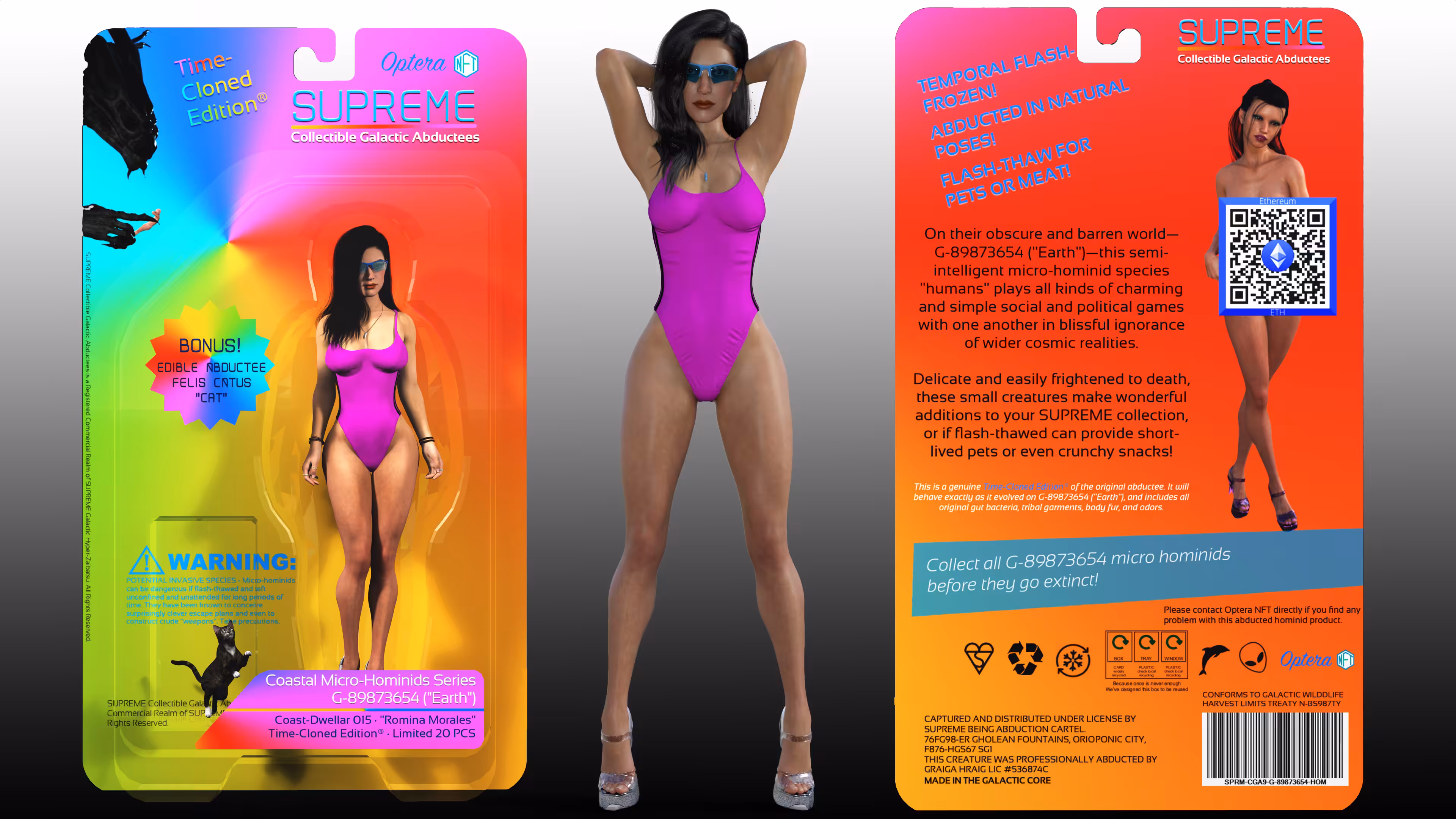 Official Promo • Galactic Abductees • Series 01 • #015 - Romina Morales Time-Cloned Edition®