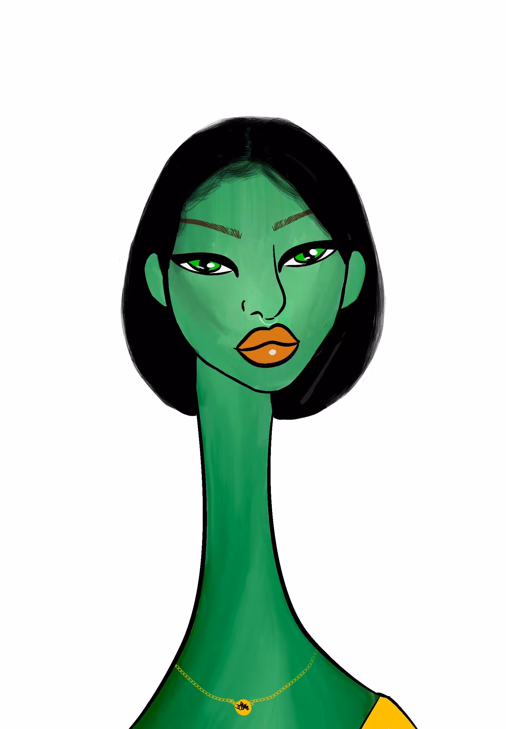 Long Neckie Ladies: Long Neckie Lady #1551