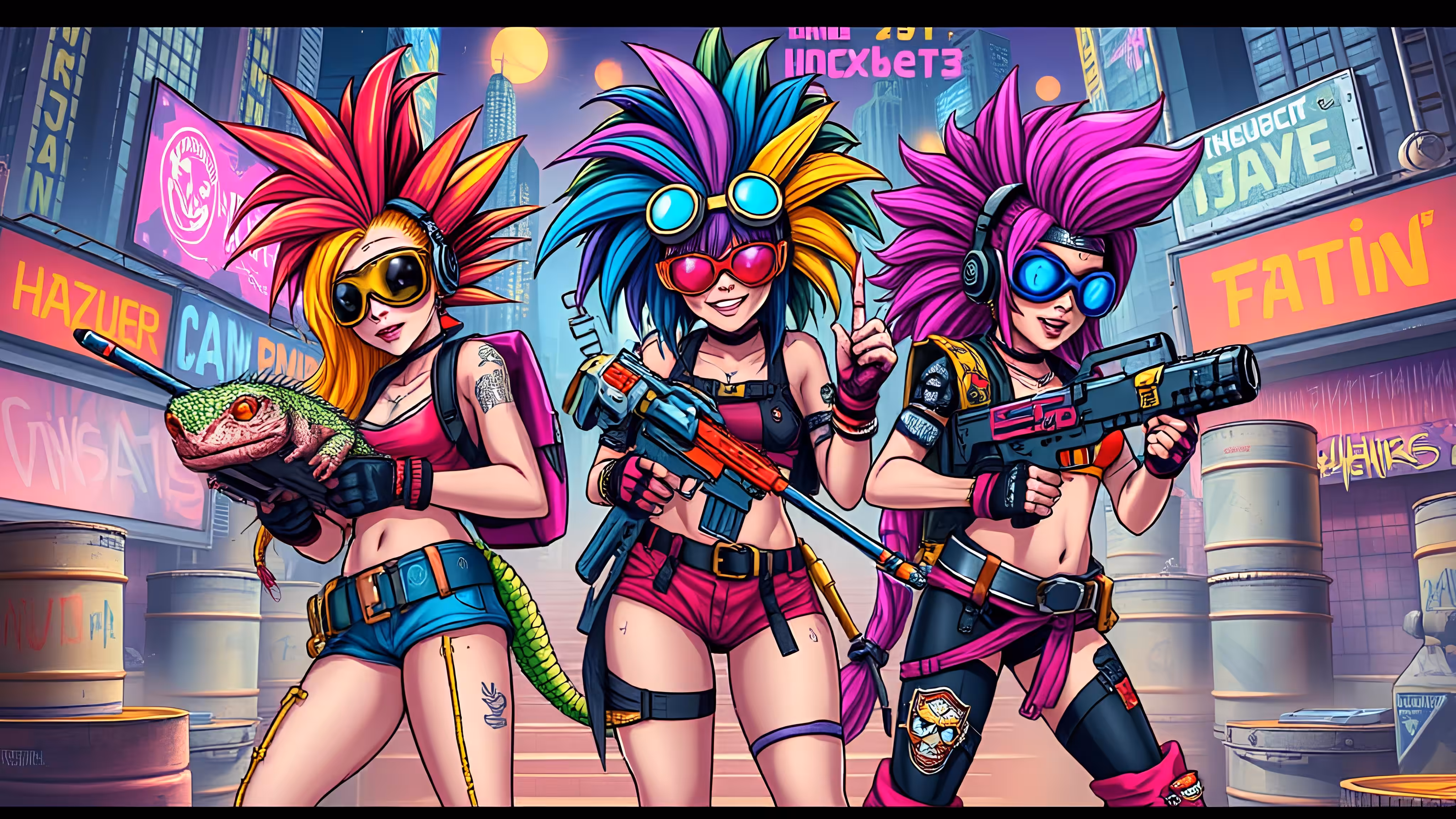 Neon Punks: Triple Threat