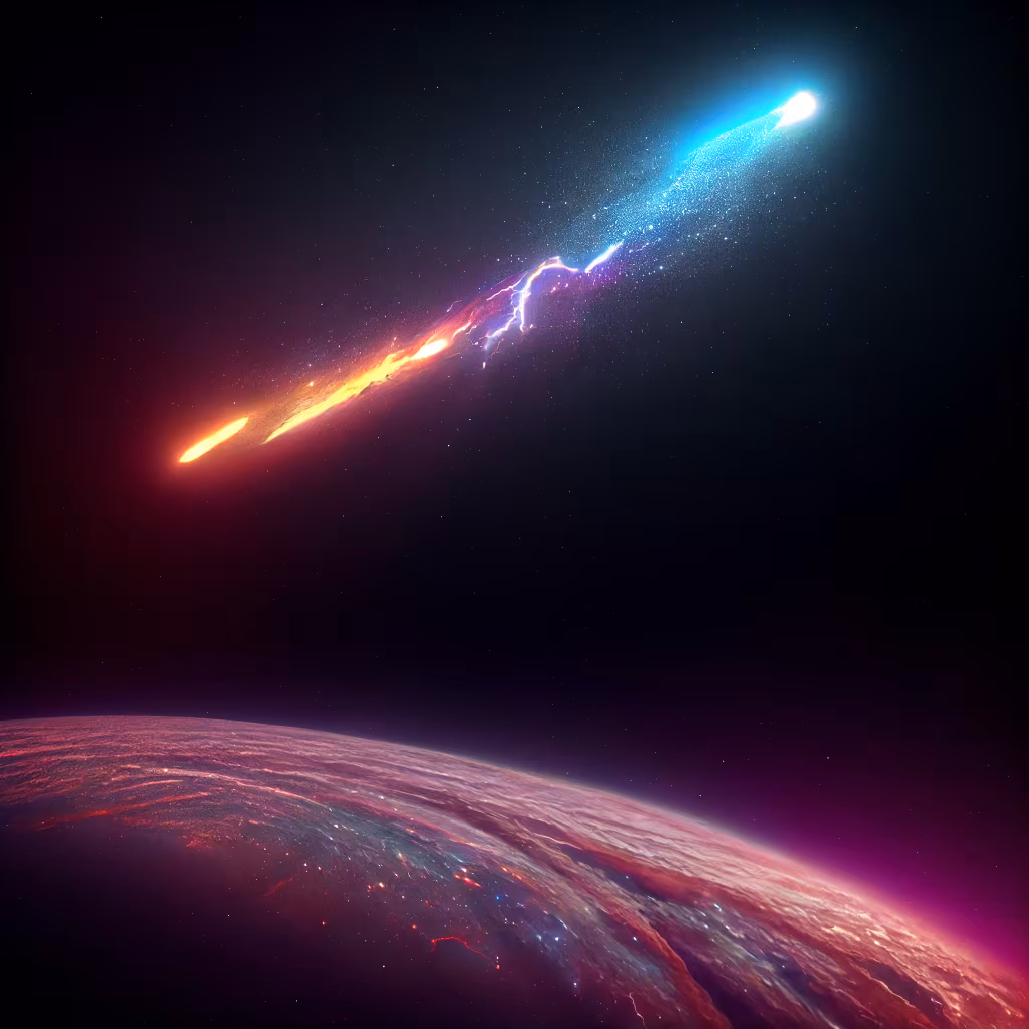Above the planet