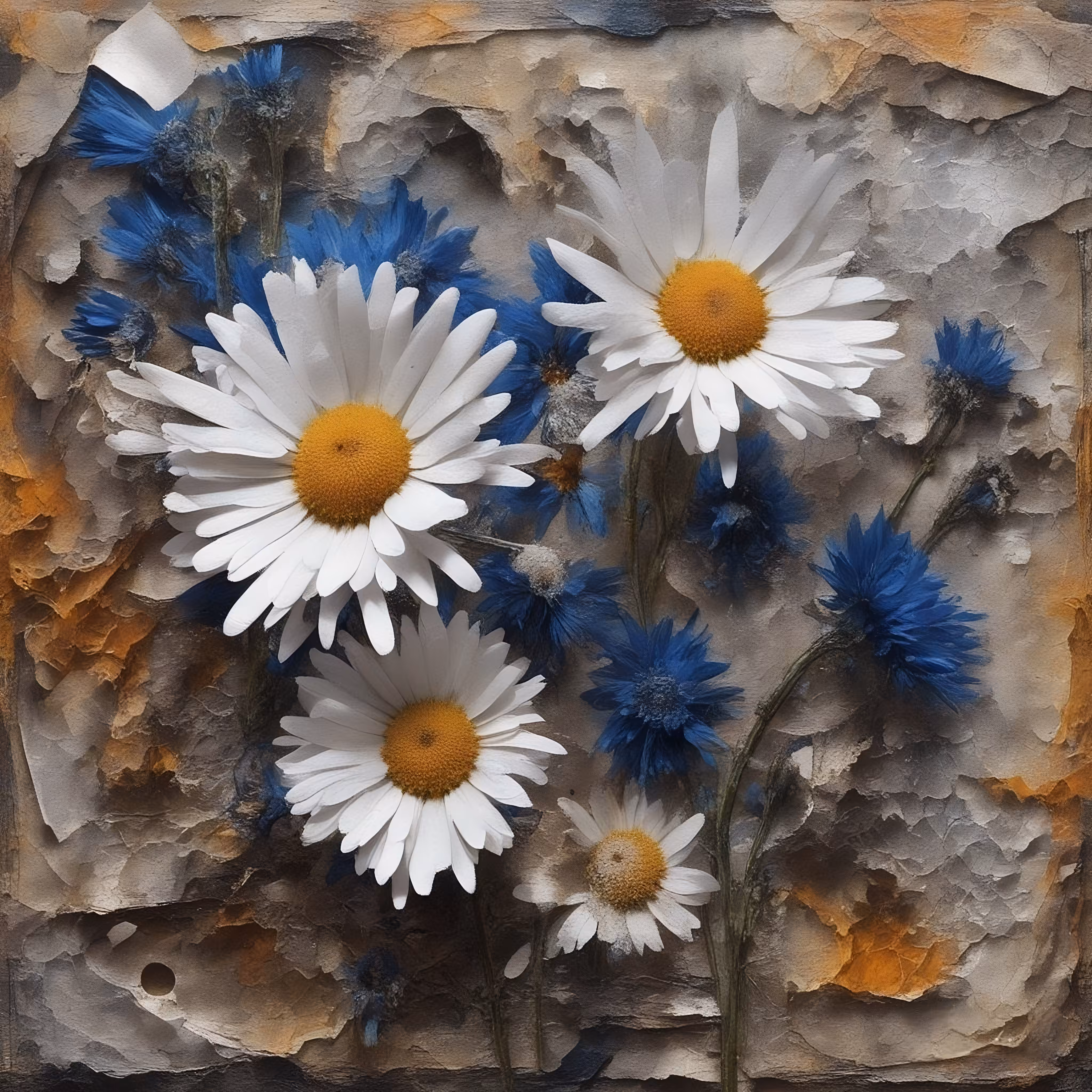 Still life with daisies