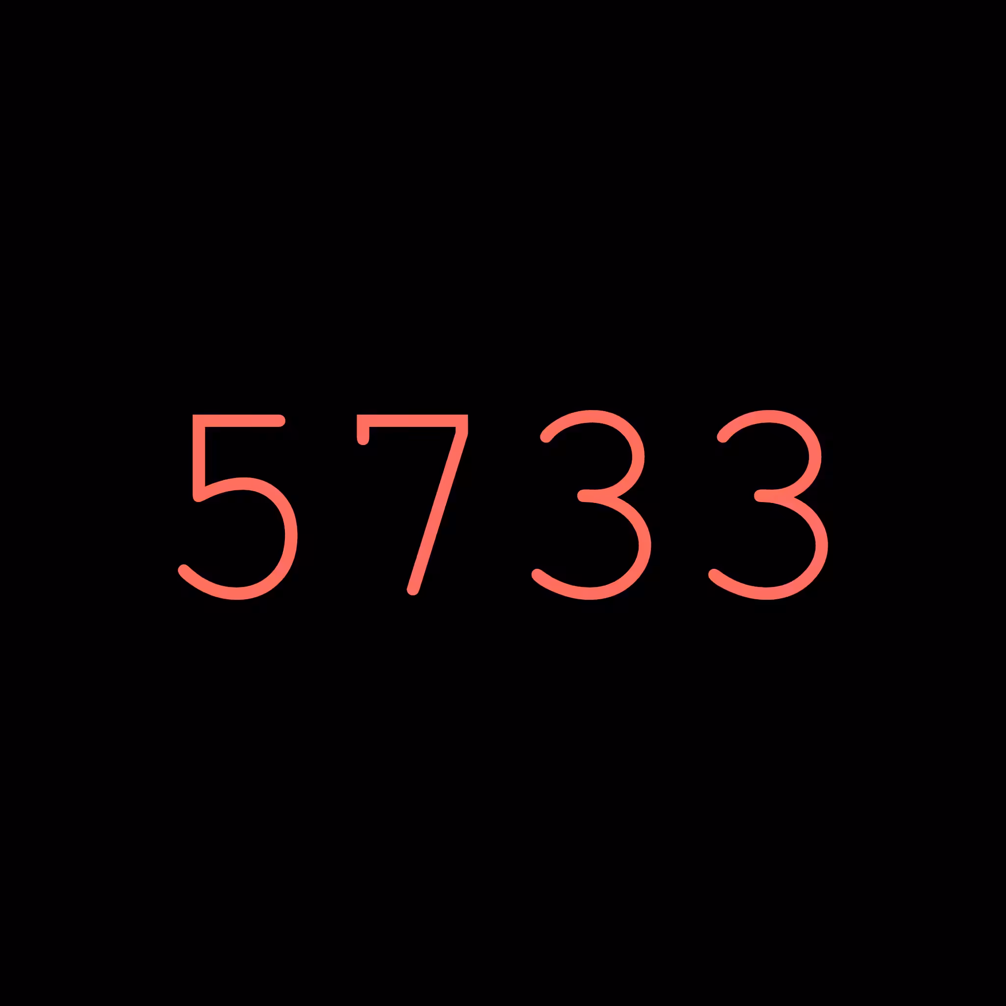 5733