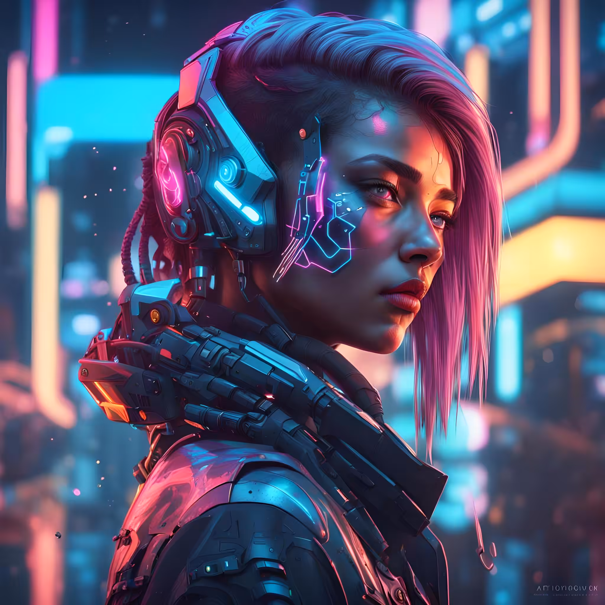 Cyberpunk Girl #018
