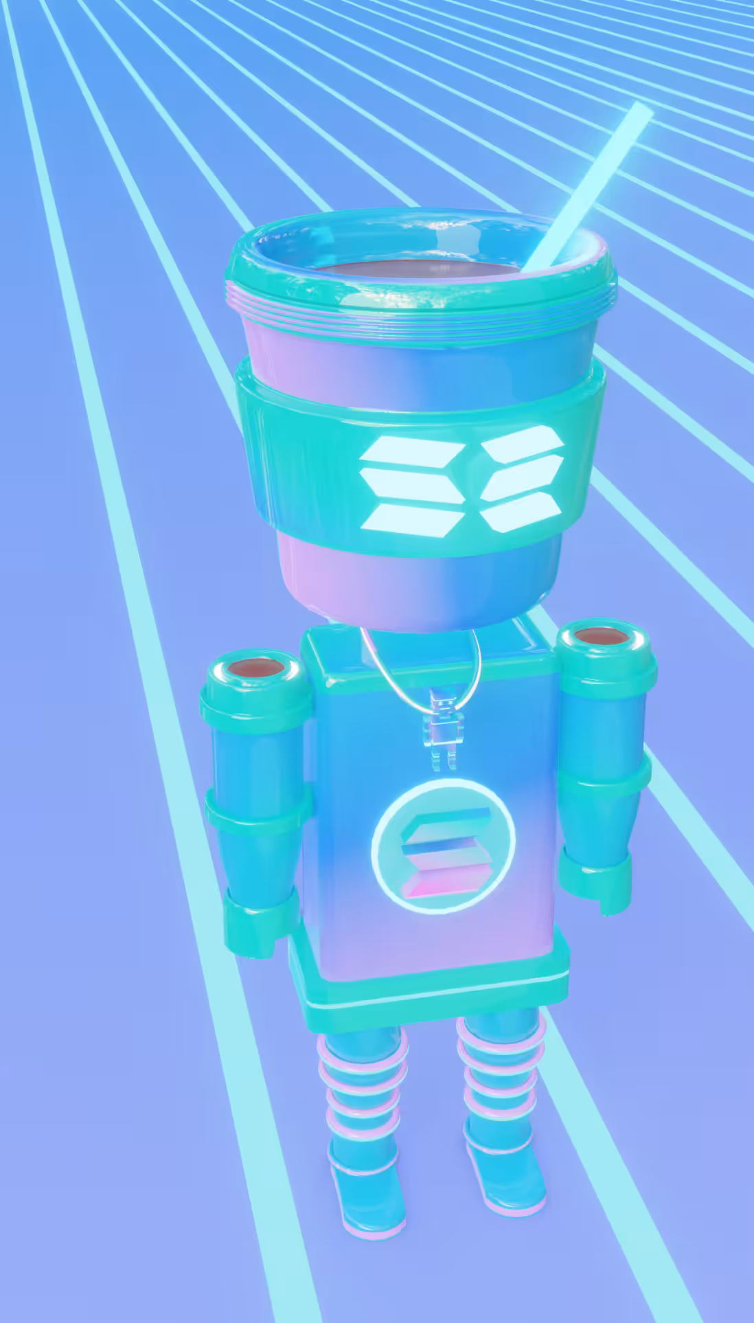 Solana Coffee Mascot