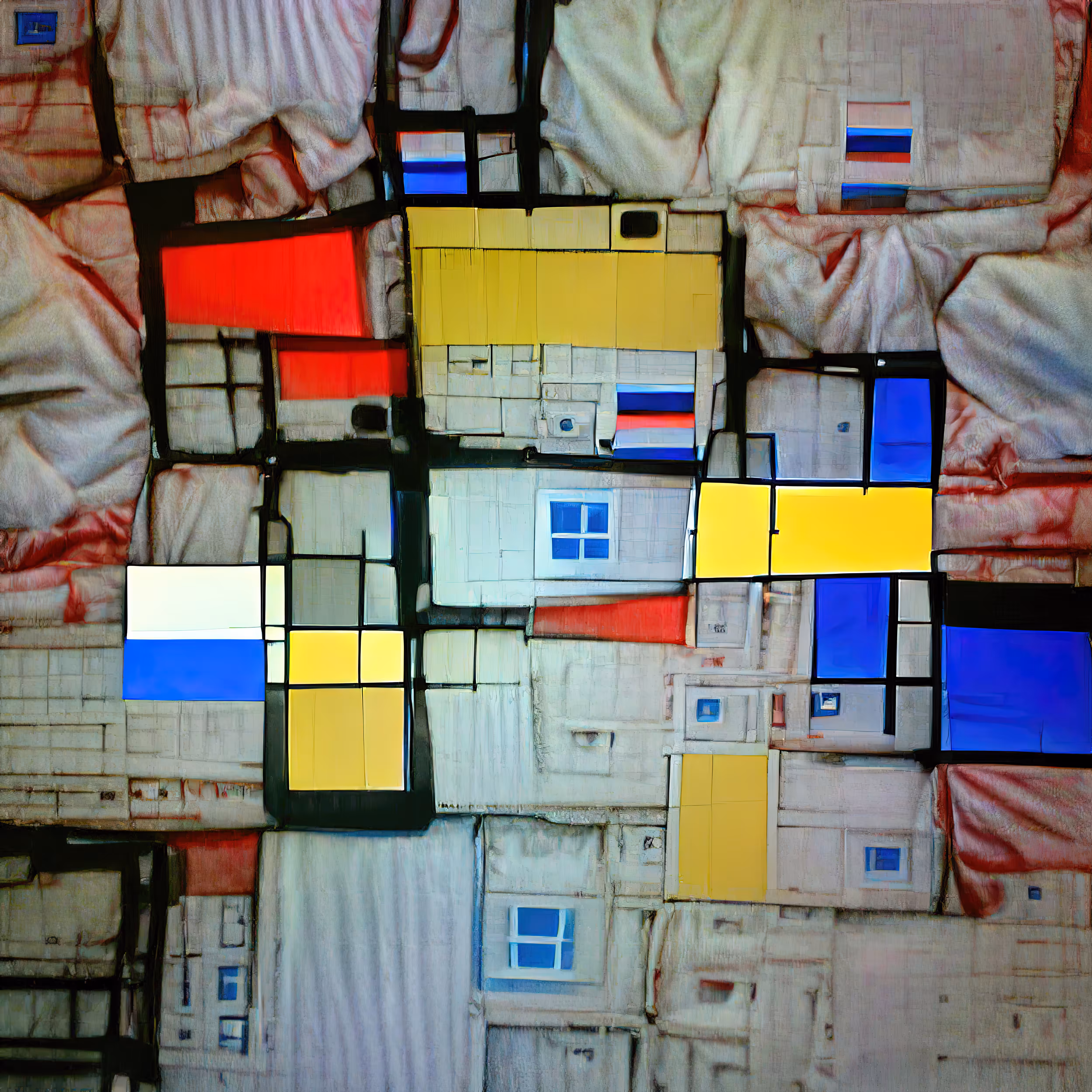 Composition with Red Blue and Yellow
