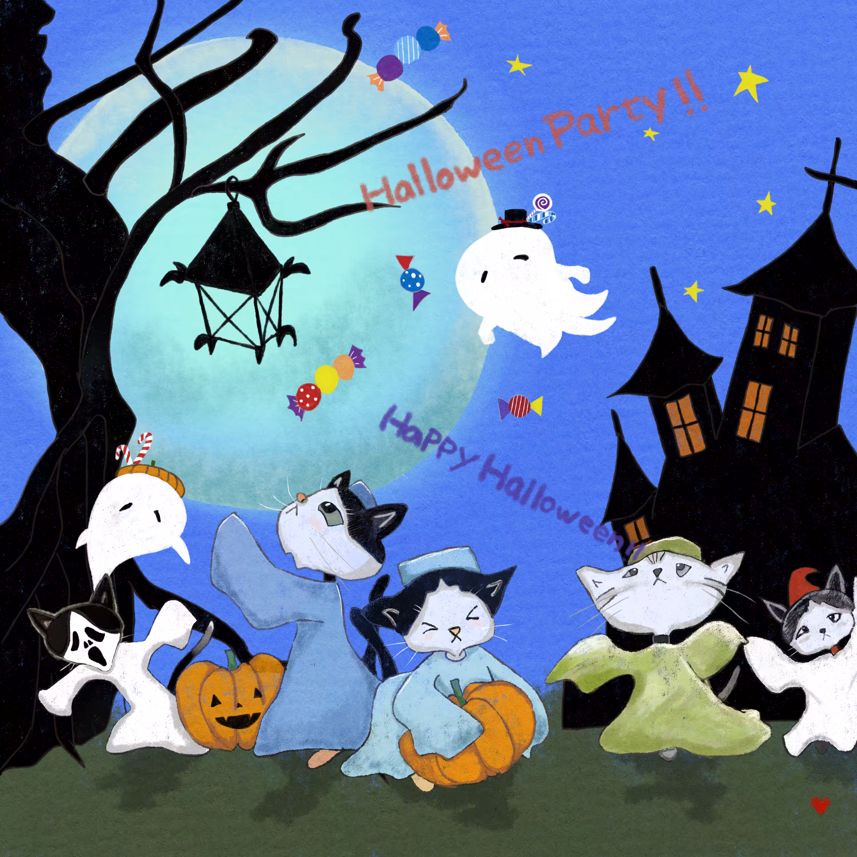 JivaCAT Artworks #19:HalloweenParty!