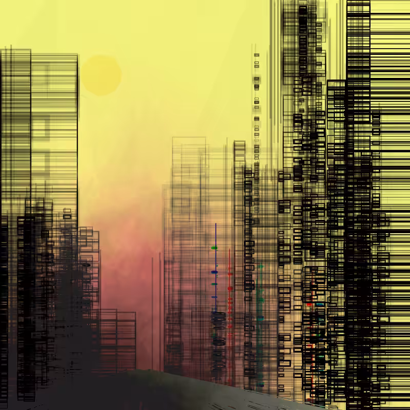Contemporary building sketches