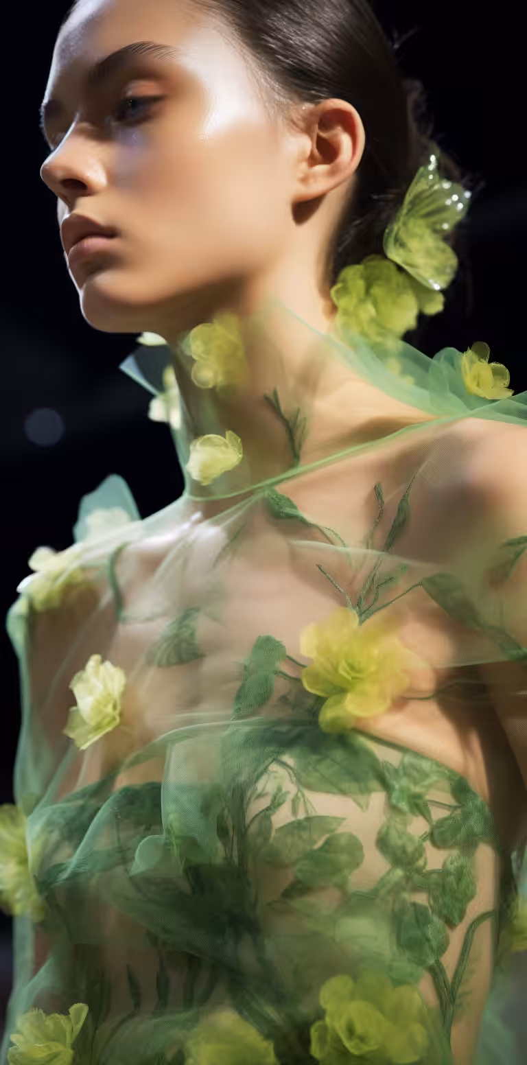 Wildflower Fields S/S23 AI Fashion Collection: Octavia