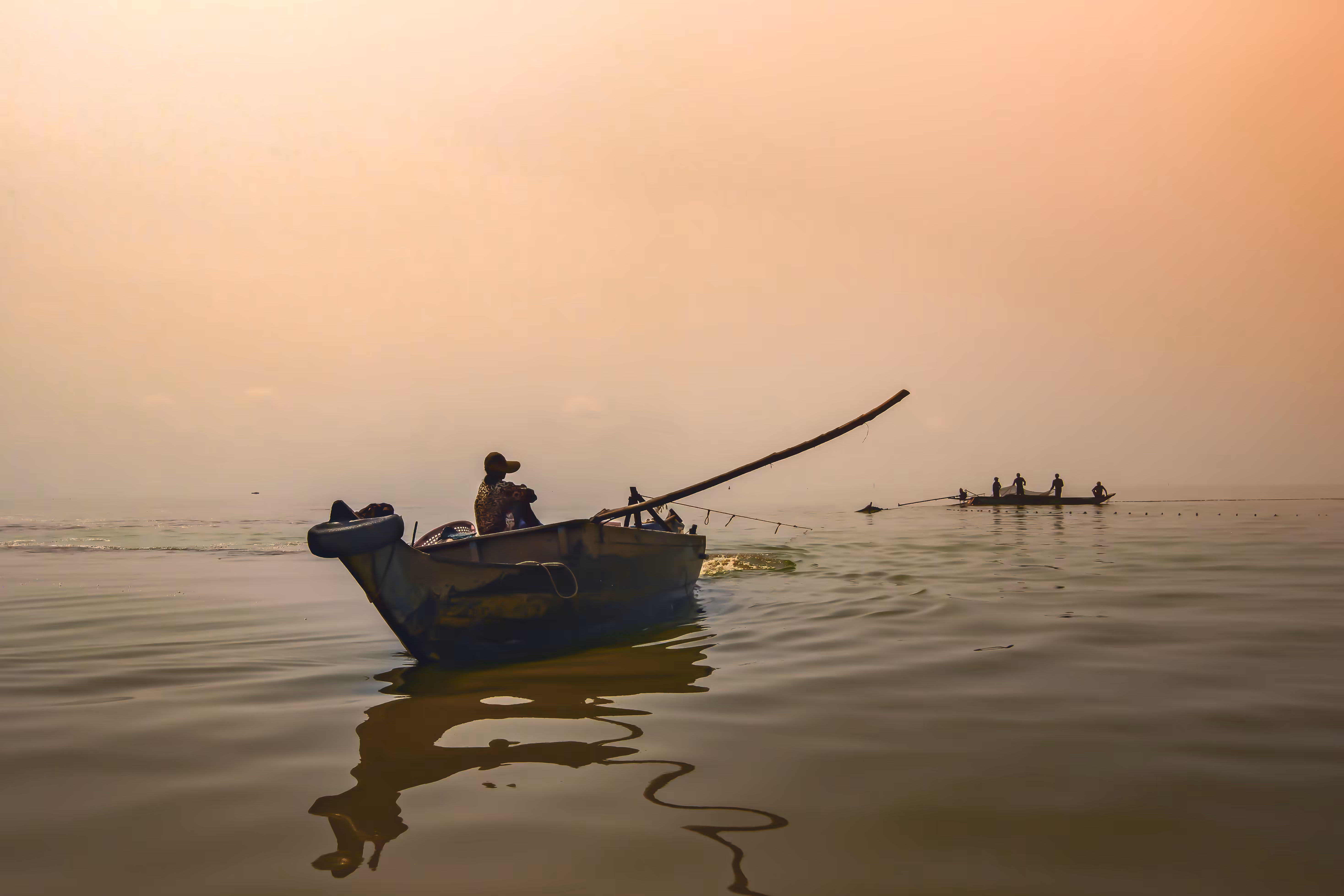 Cambodian fishermen