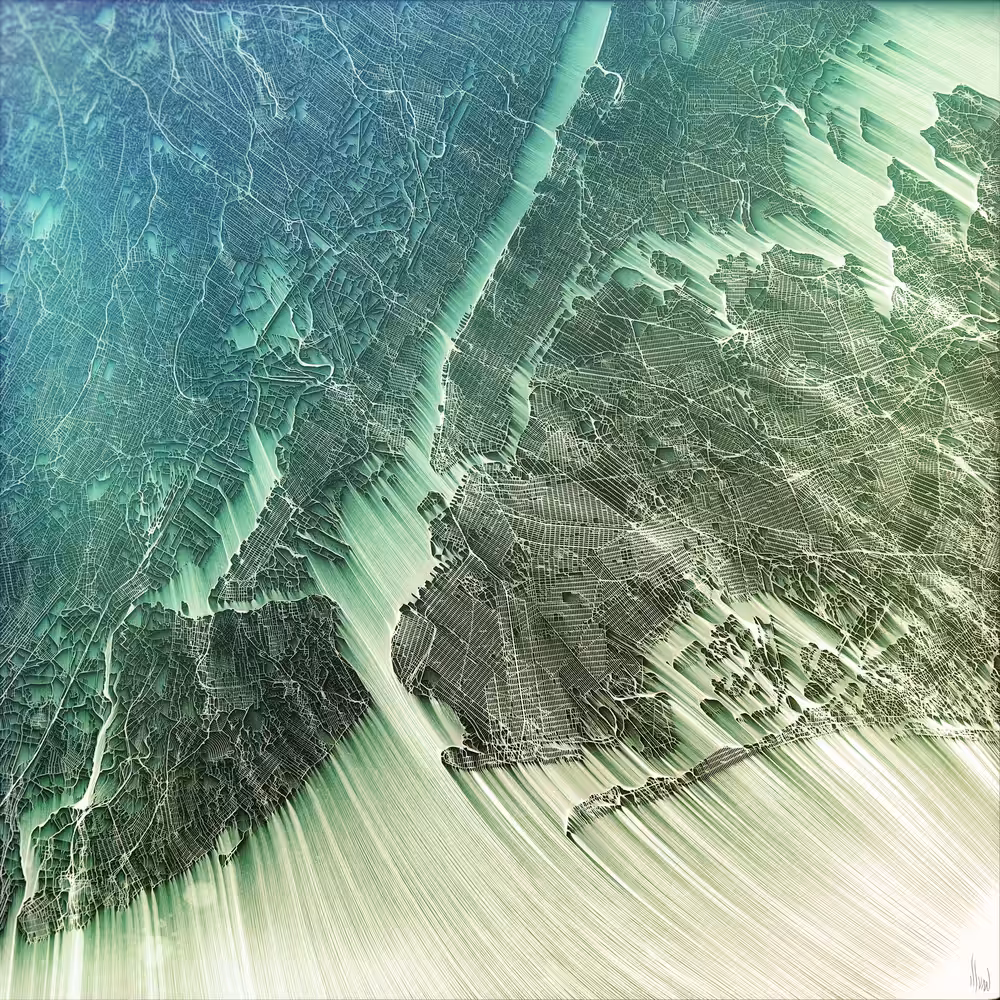 Flowing City Map