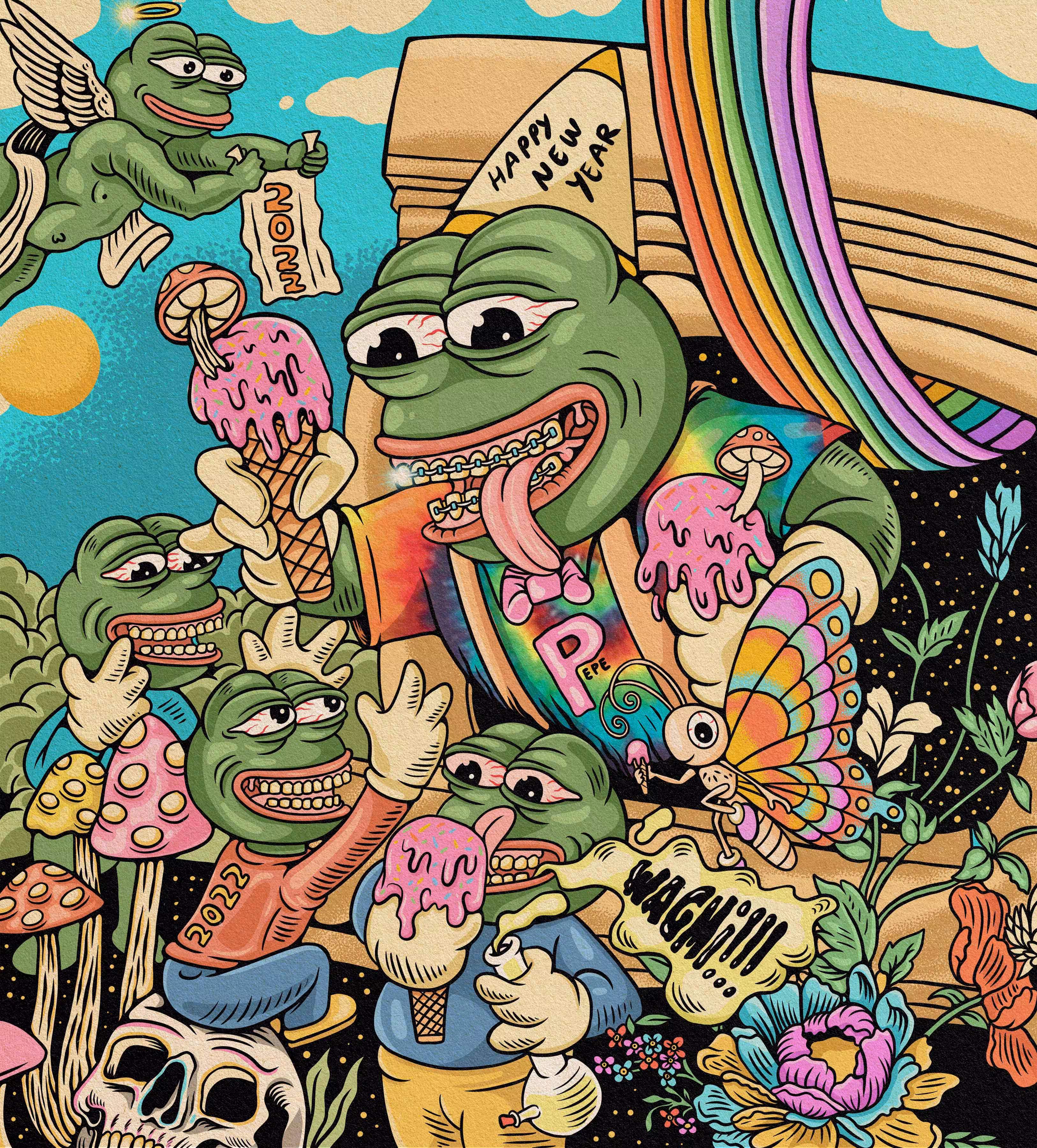 Pepe Fams : Happy New Year