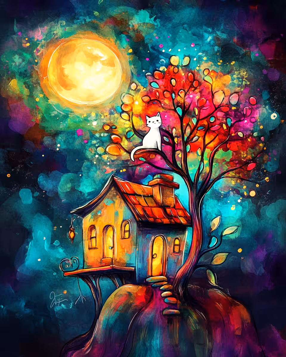 Moonlight Cat 
