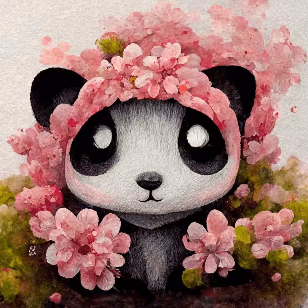 pink little panda