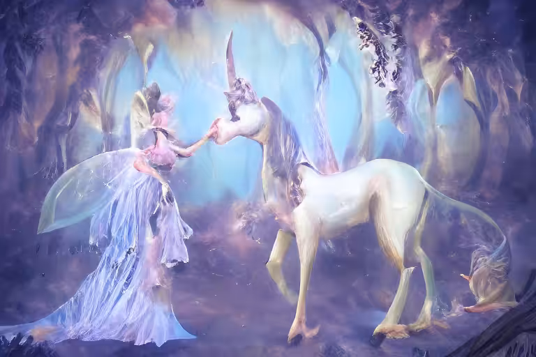 Ai Generated Art: Whimsical Fairy Psychedelic Fantasy Castle