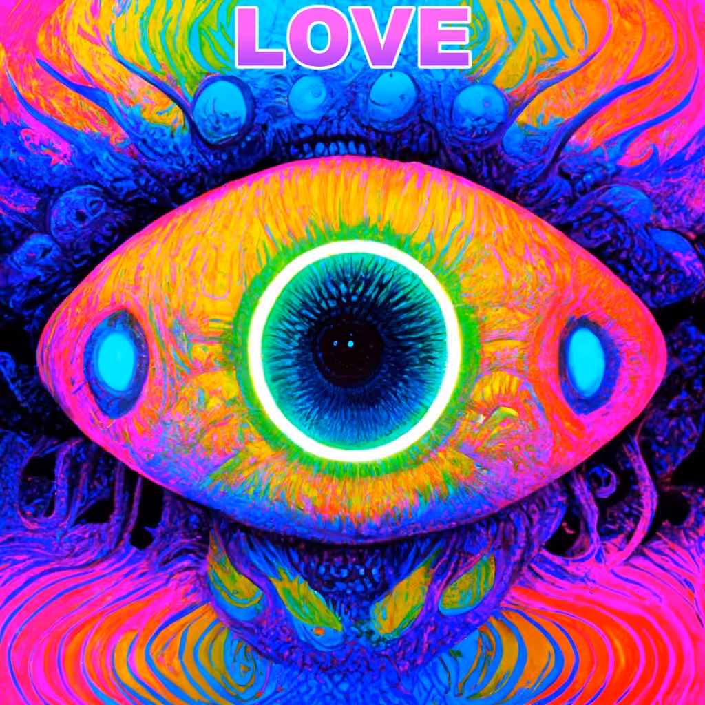 Rainbow Eye Love