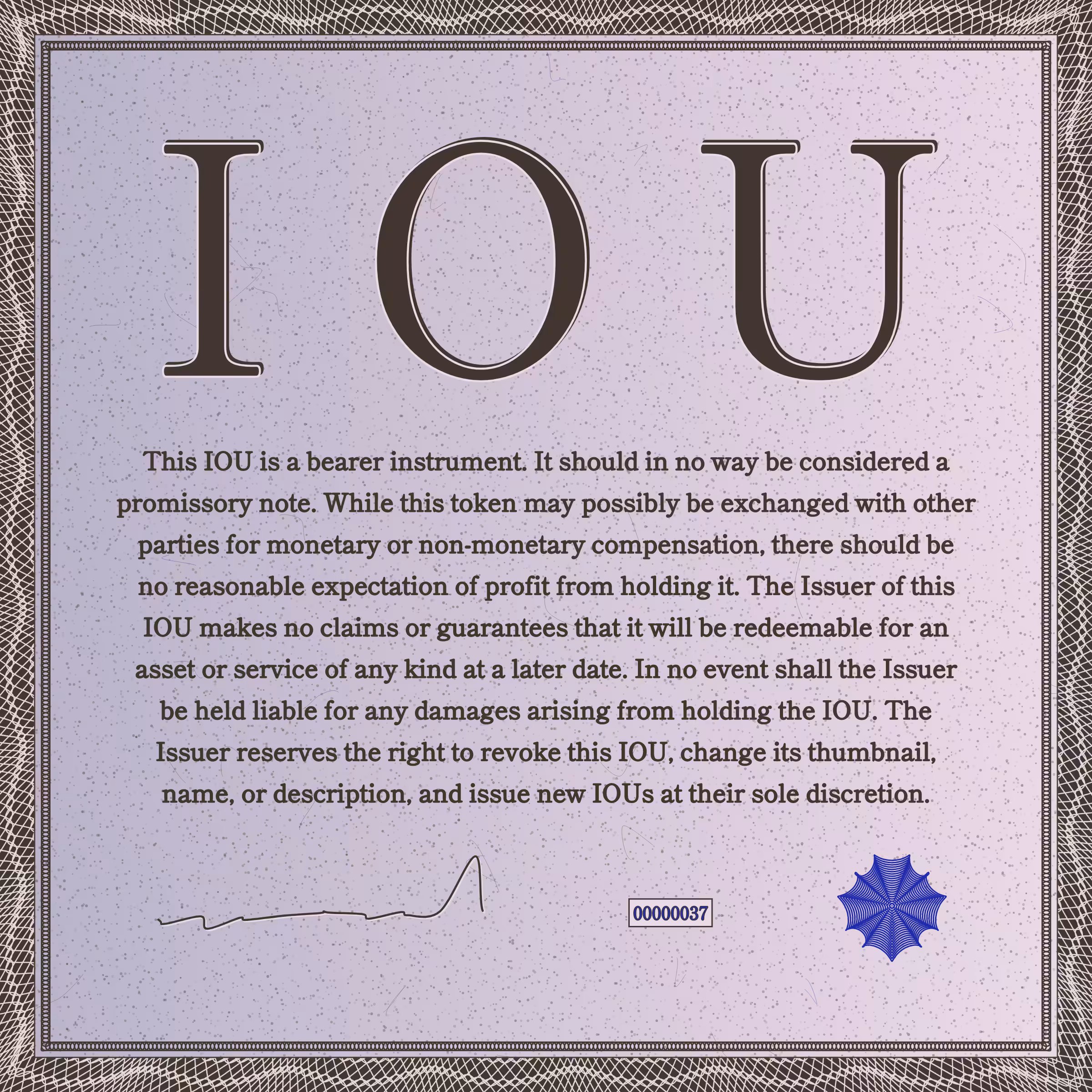 IOU #37