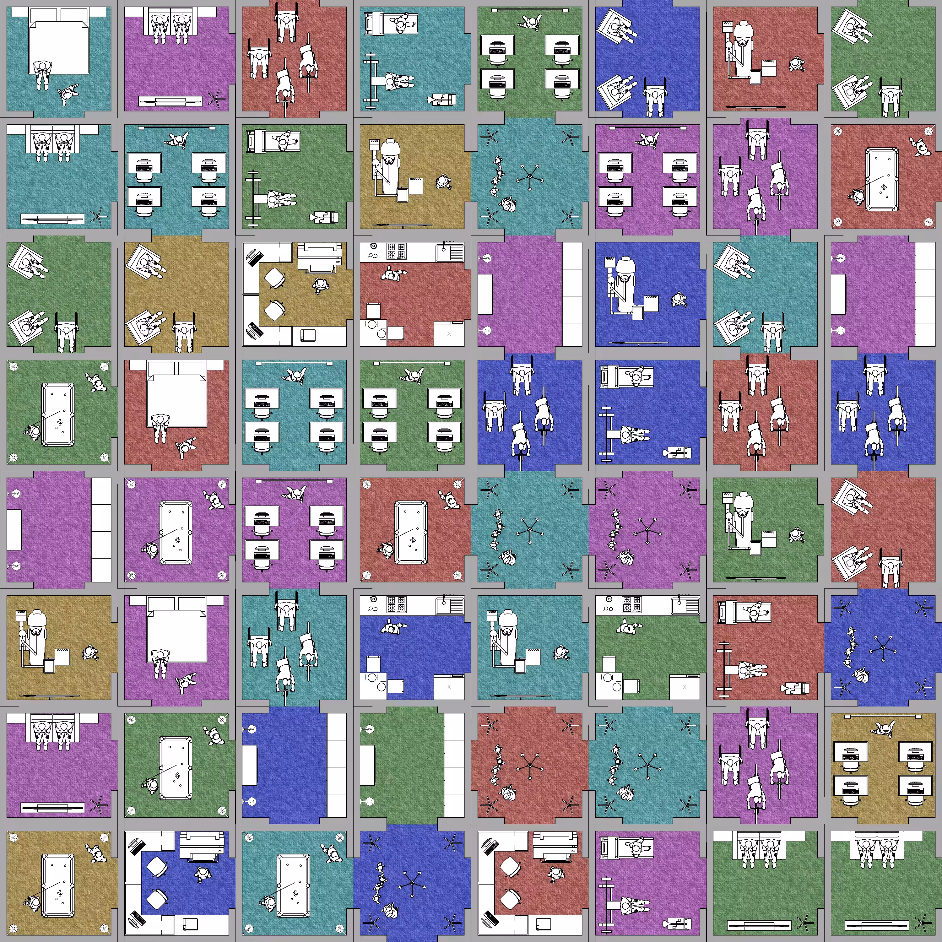 Harlequin block building #26