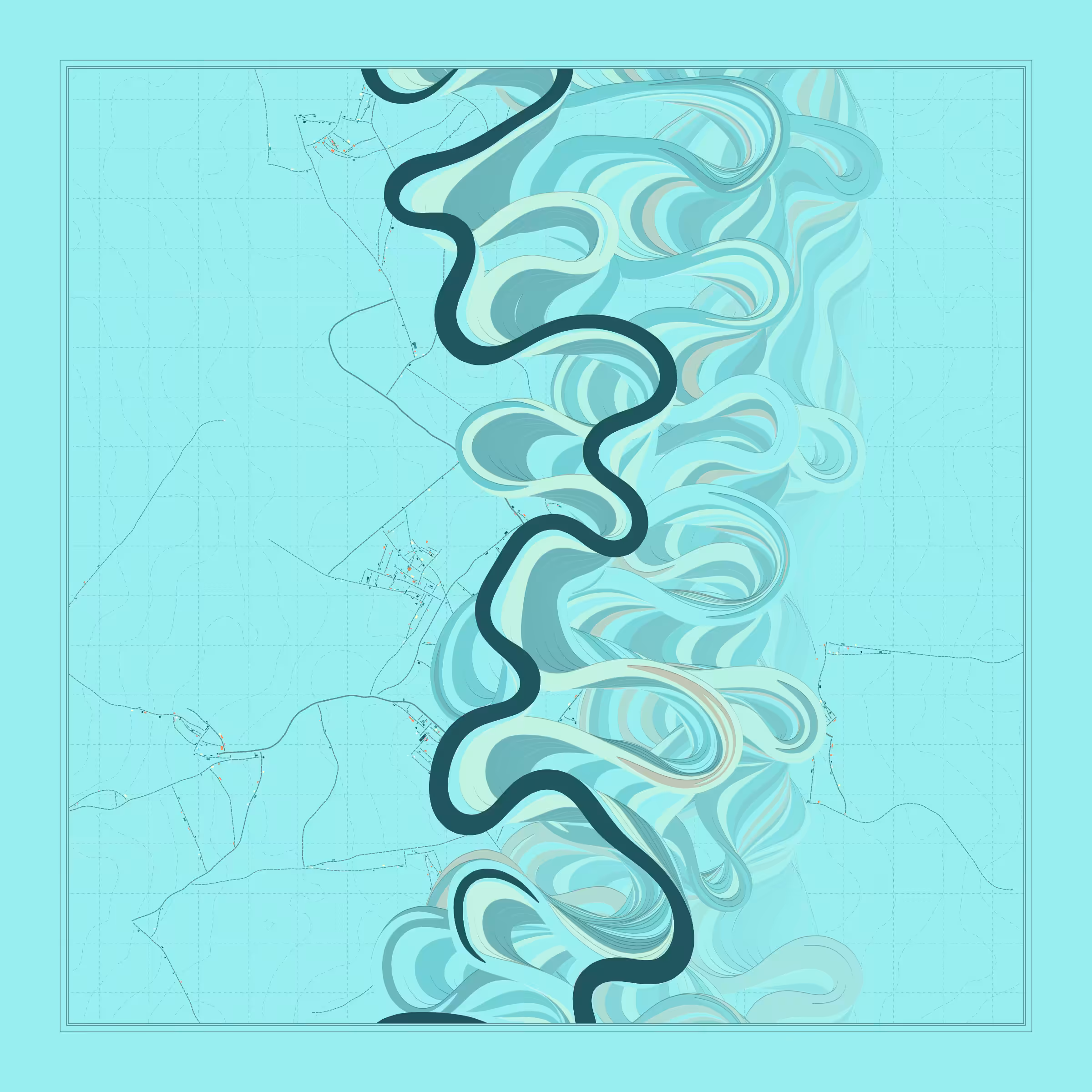 Ancient Courses of Fictional Rivers #137