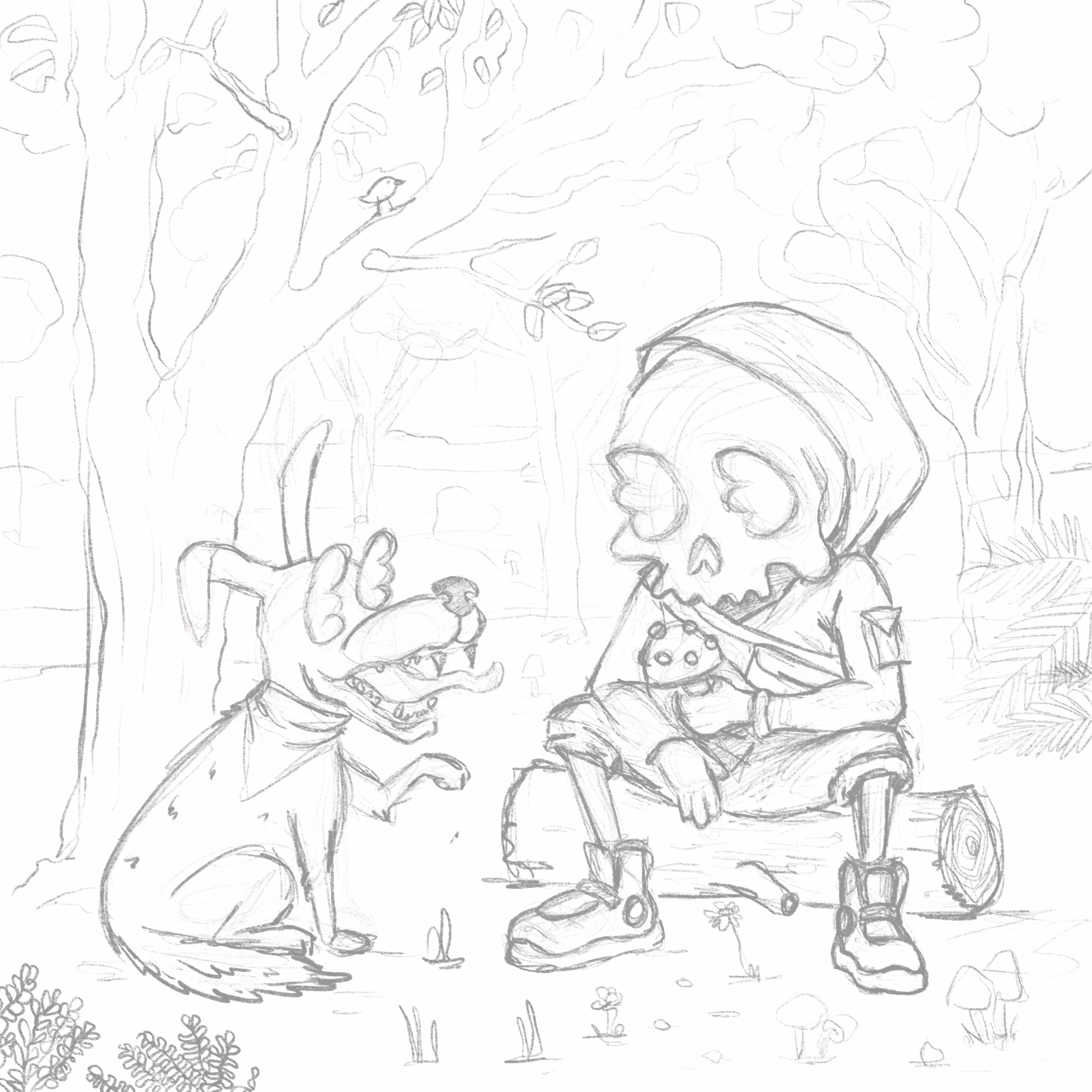 SkullBoy *MushroomDog[Sketch]