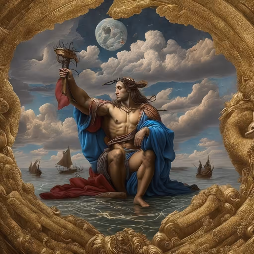 if you are a sailor have the god of the sea as your friend.