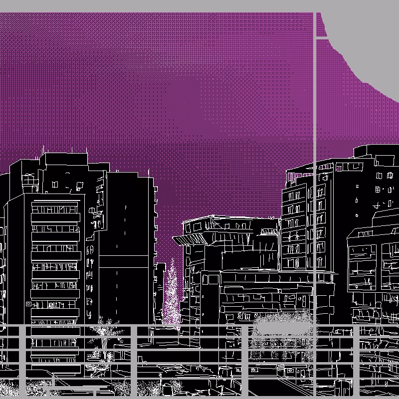 Observing the city through #14