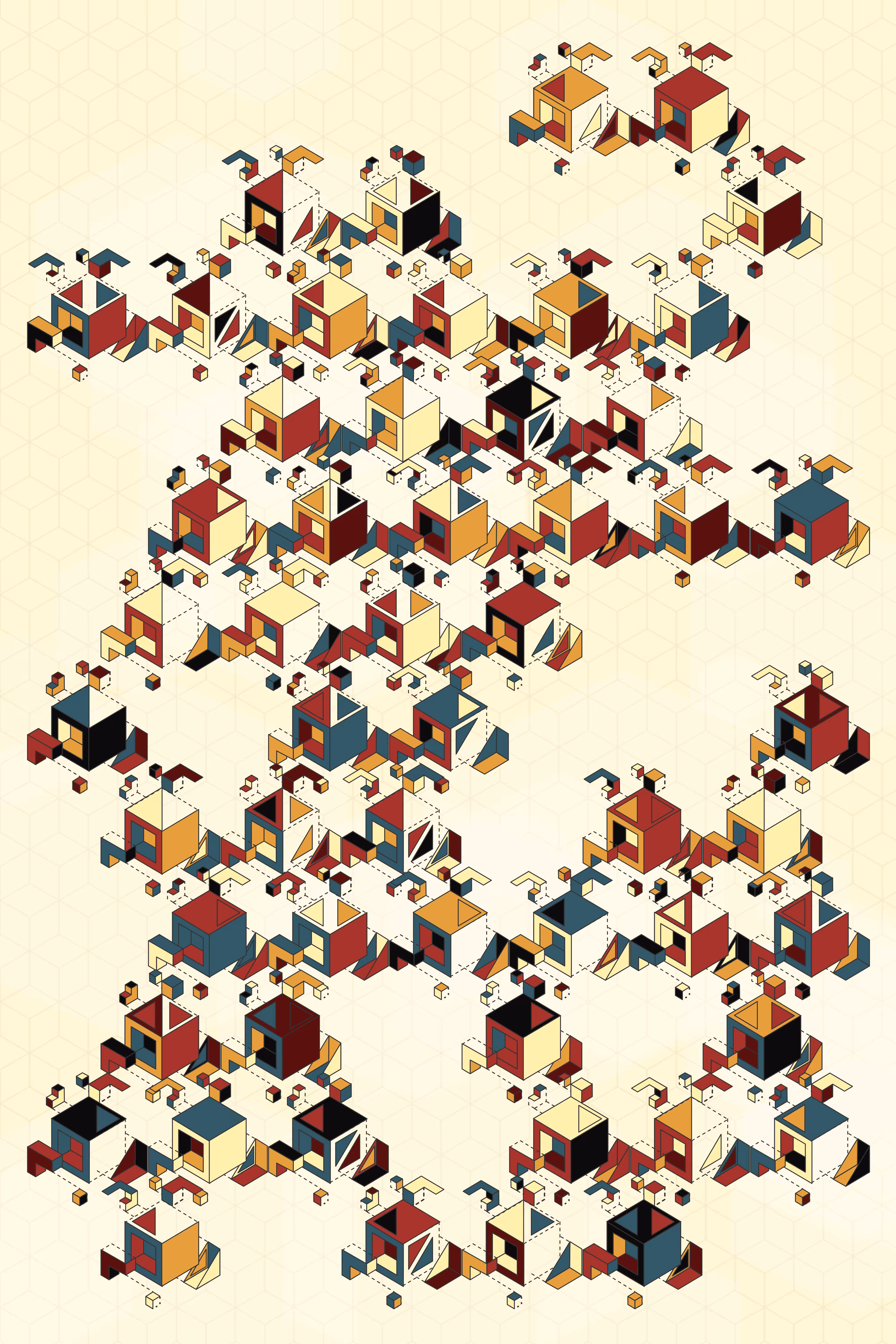 CryptoBauhaus: Around the Cube: No:3 (Small)