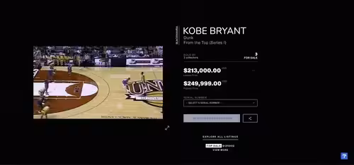 NBA Top Shot-Kobe Bryant DUNK