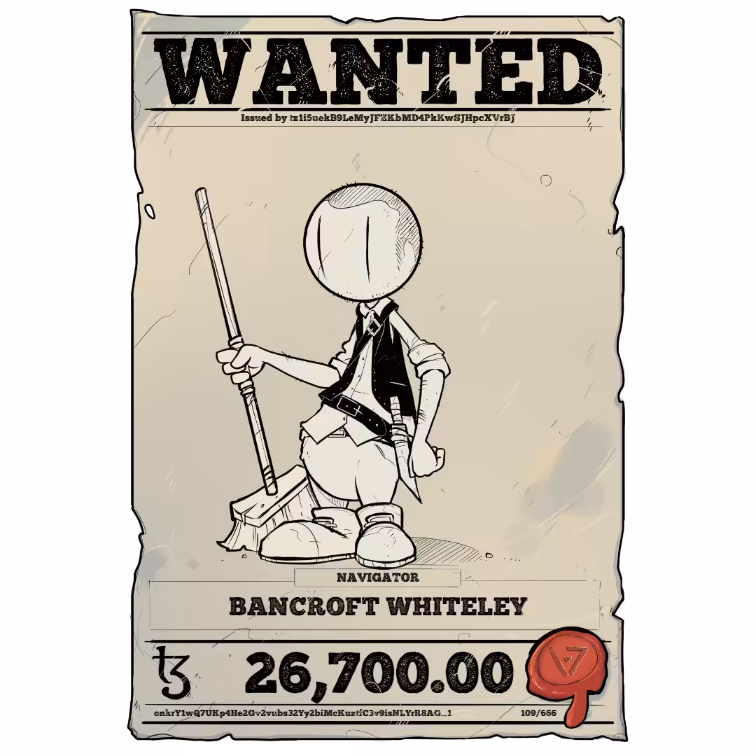 BANCROFT WHITELEY | TEZOS PIRATE 109/666