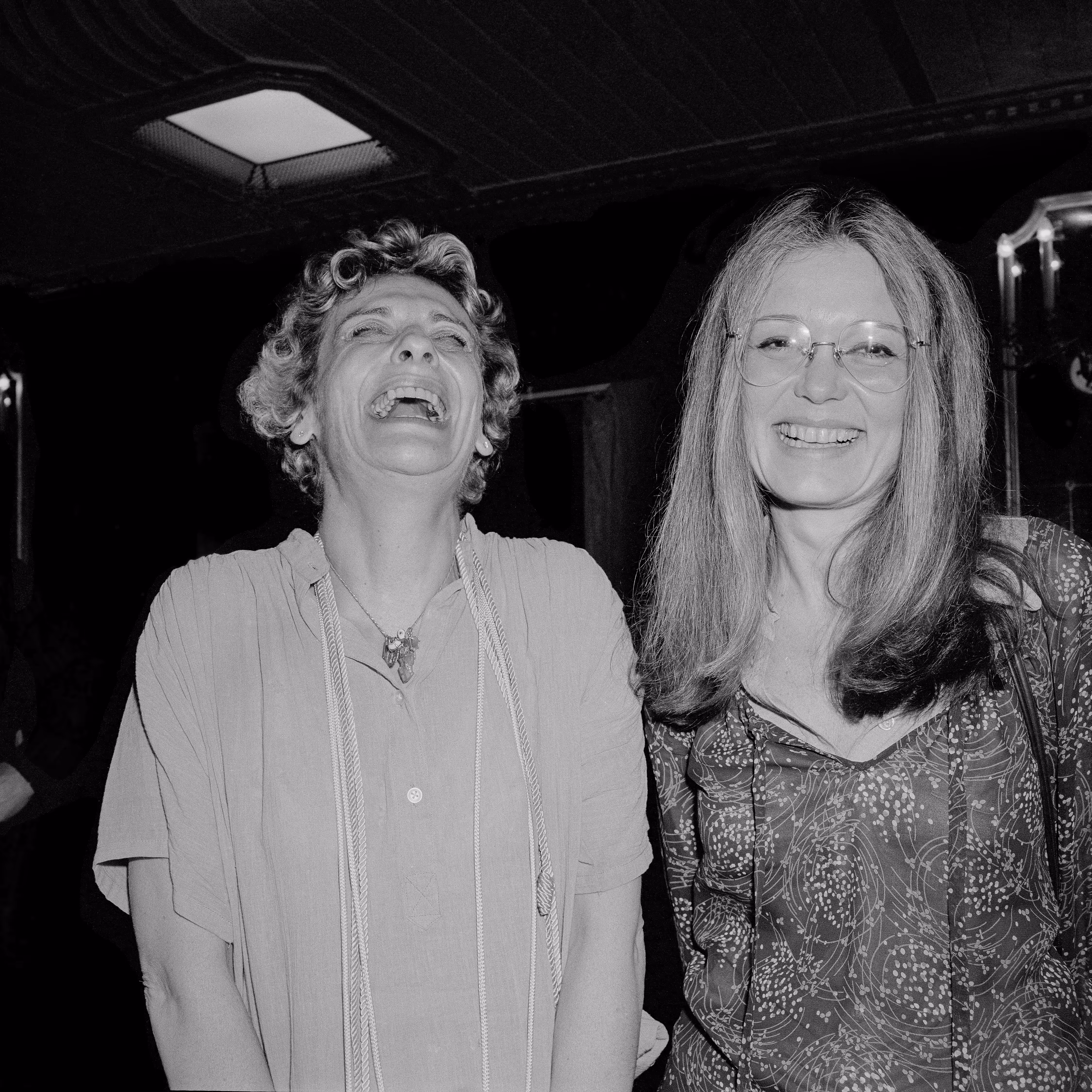 QuirkyVision 45RPM - Cousin Barbara Seaman with Gloria Steinem After Barbara Receives the Matrix Book Award