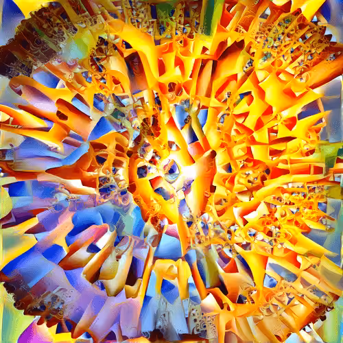 Perfect Abstract Art Polygon: Fractured Pieces 