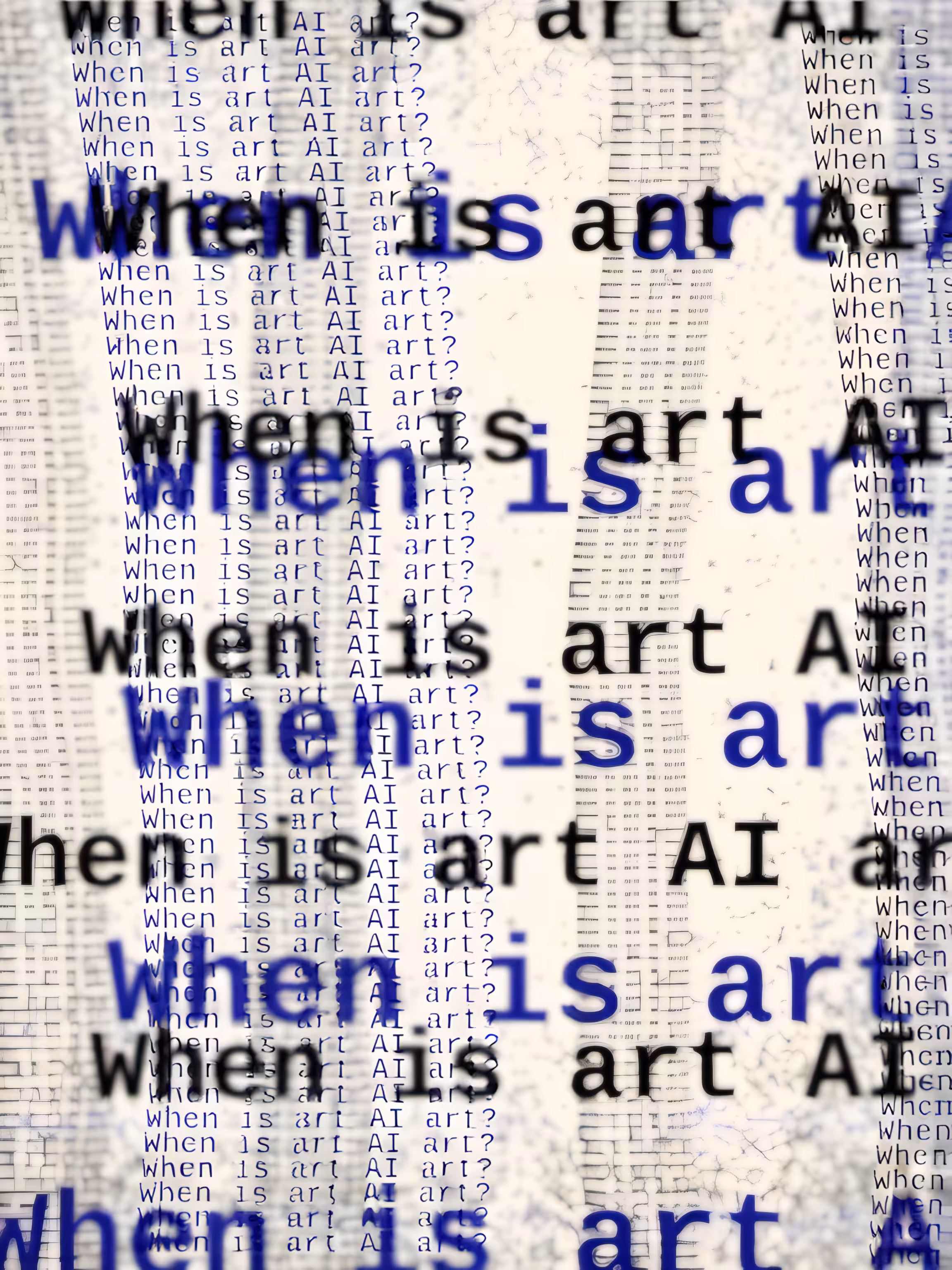 Is it AI art if a human designed it? #57
