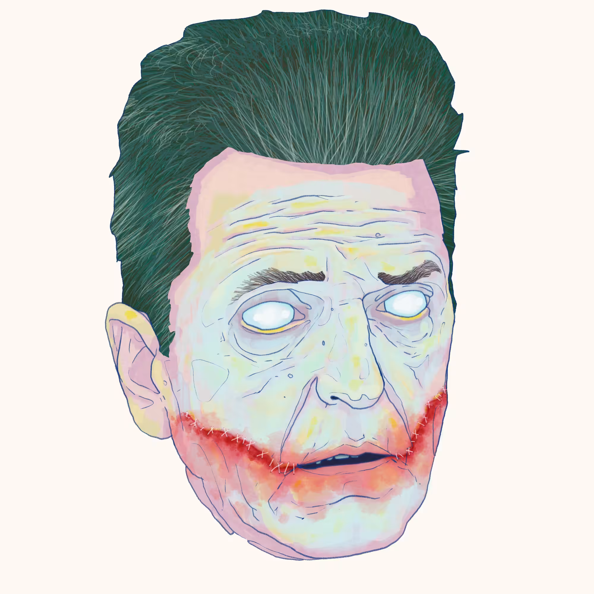 La cabeza muerta de Sergio
