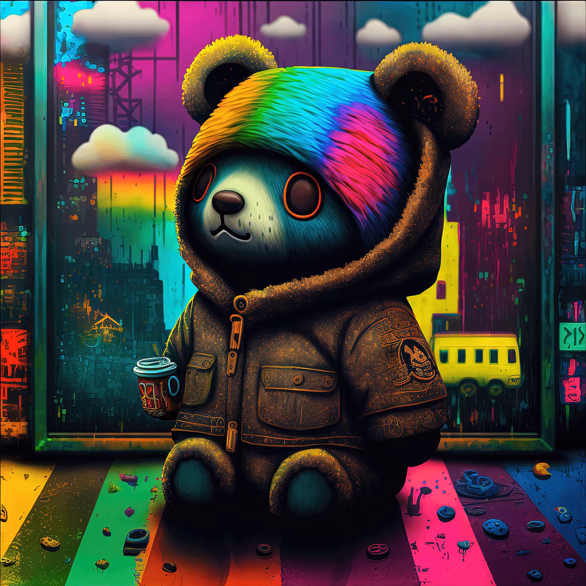 Cyberdelic Bear #6