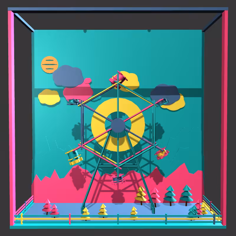 “Uncle Run” Fun Park: Ferris Wheel #2