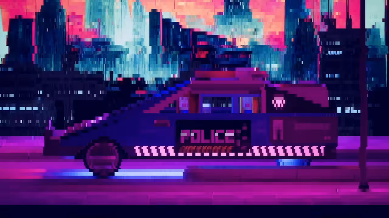 シンセウェーブ 01 . Police Chase