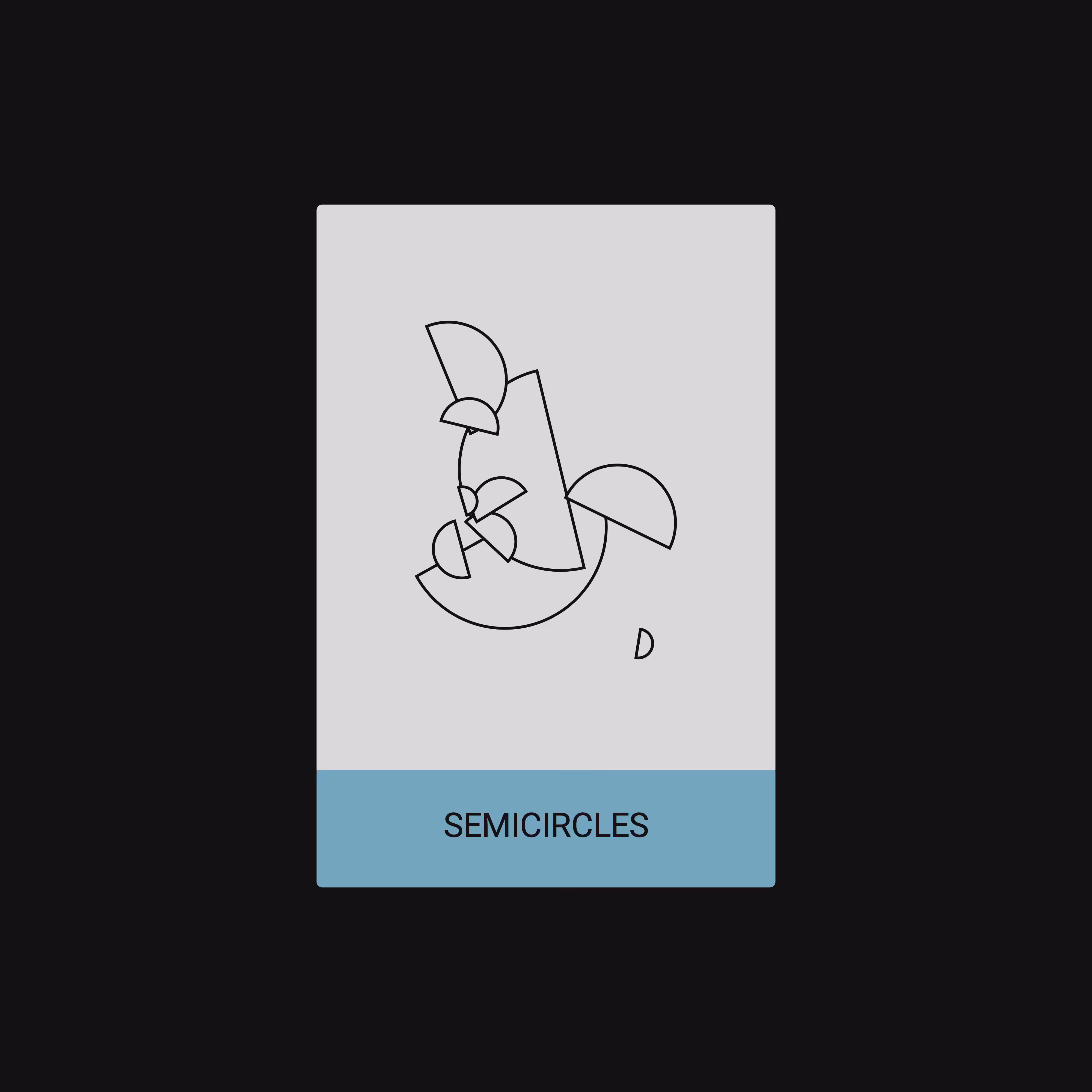 SEMICIRCLES (SHAPE) [ART CARDZ]