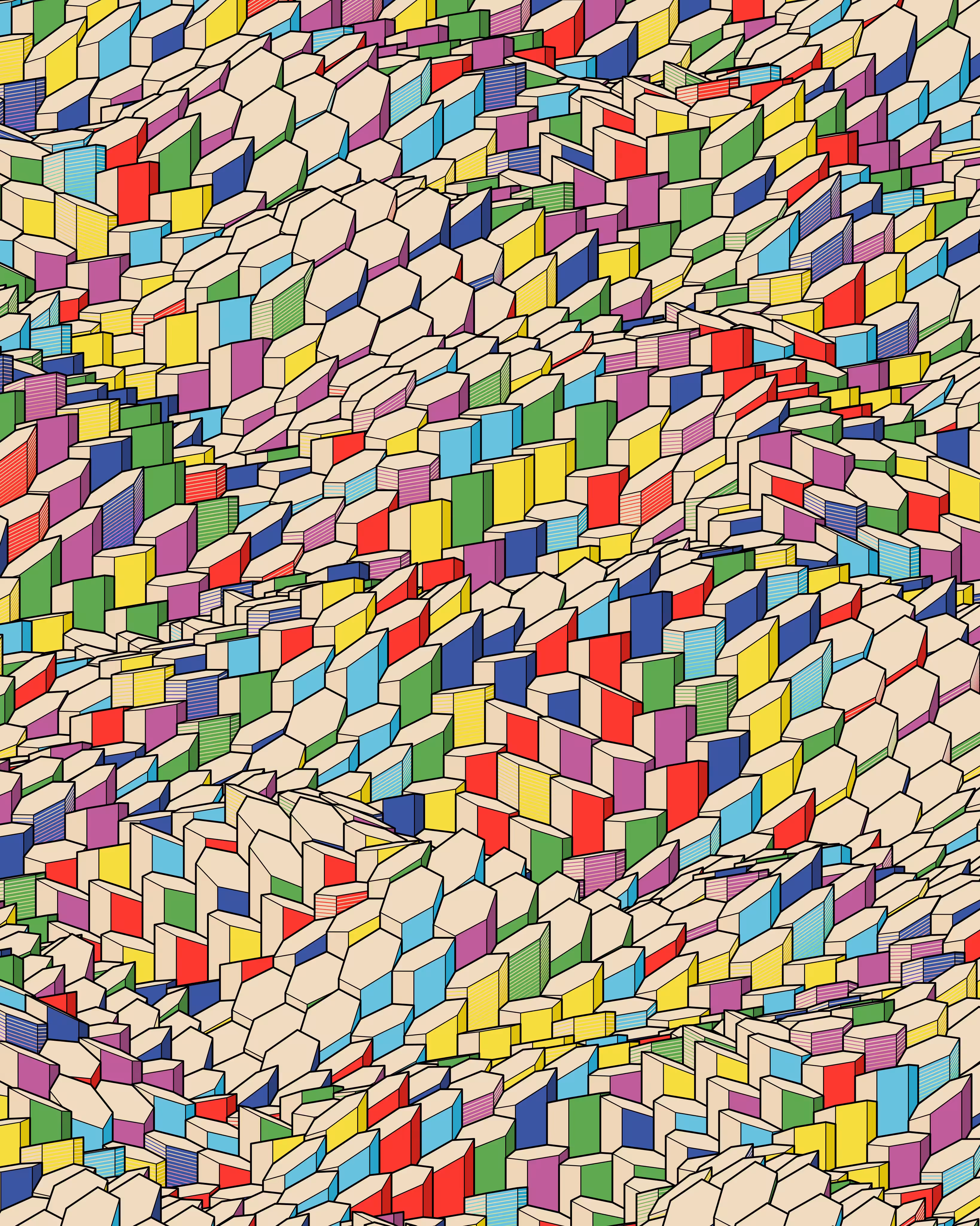 Hexagones Landscape #194