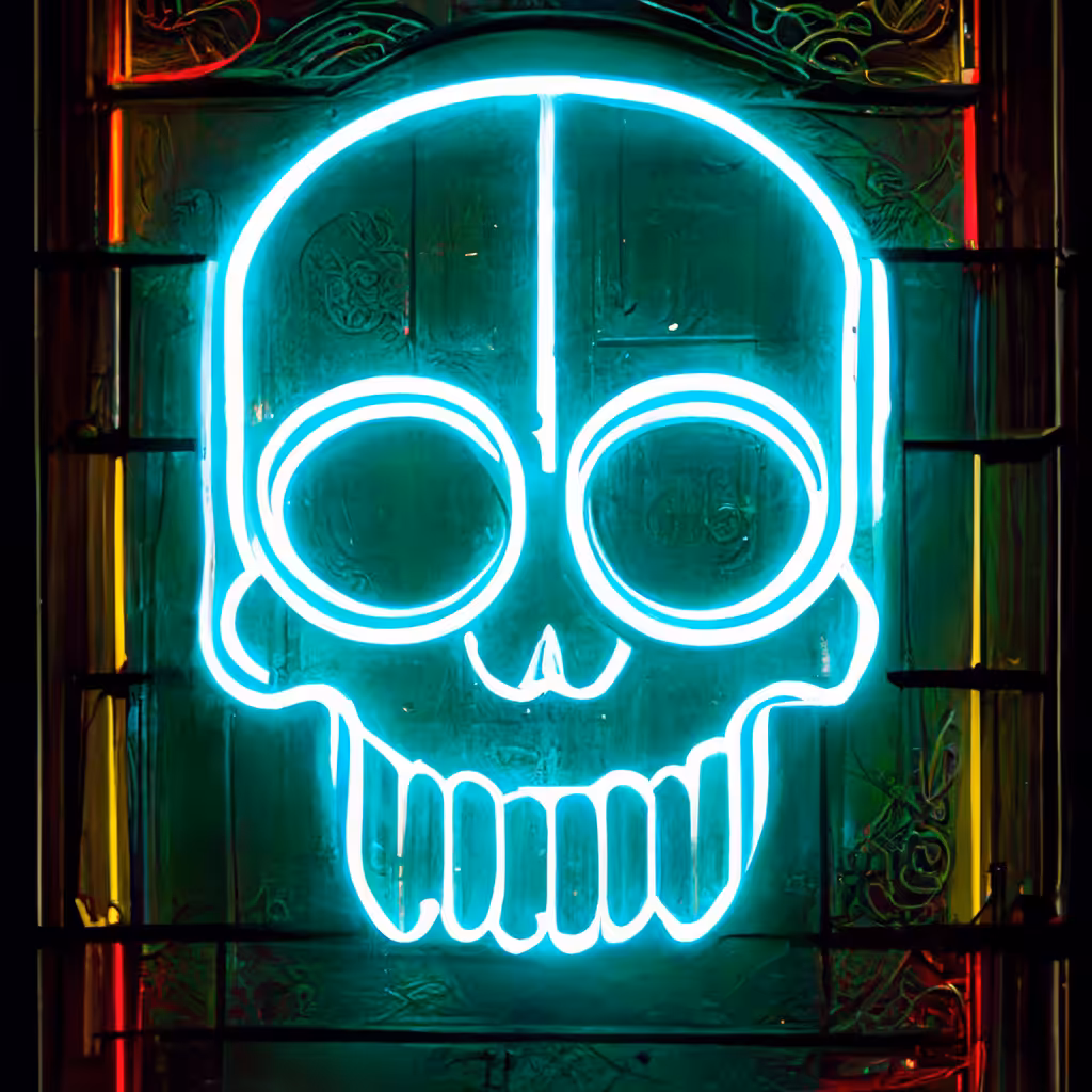 Neon Skull 36