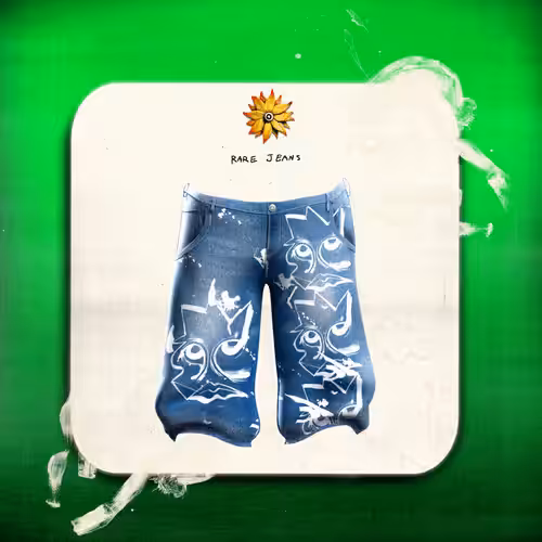 Staring Painted Jeans