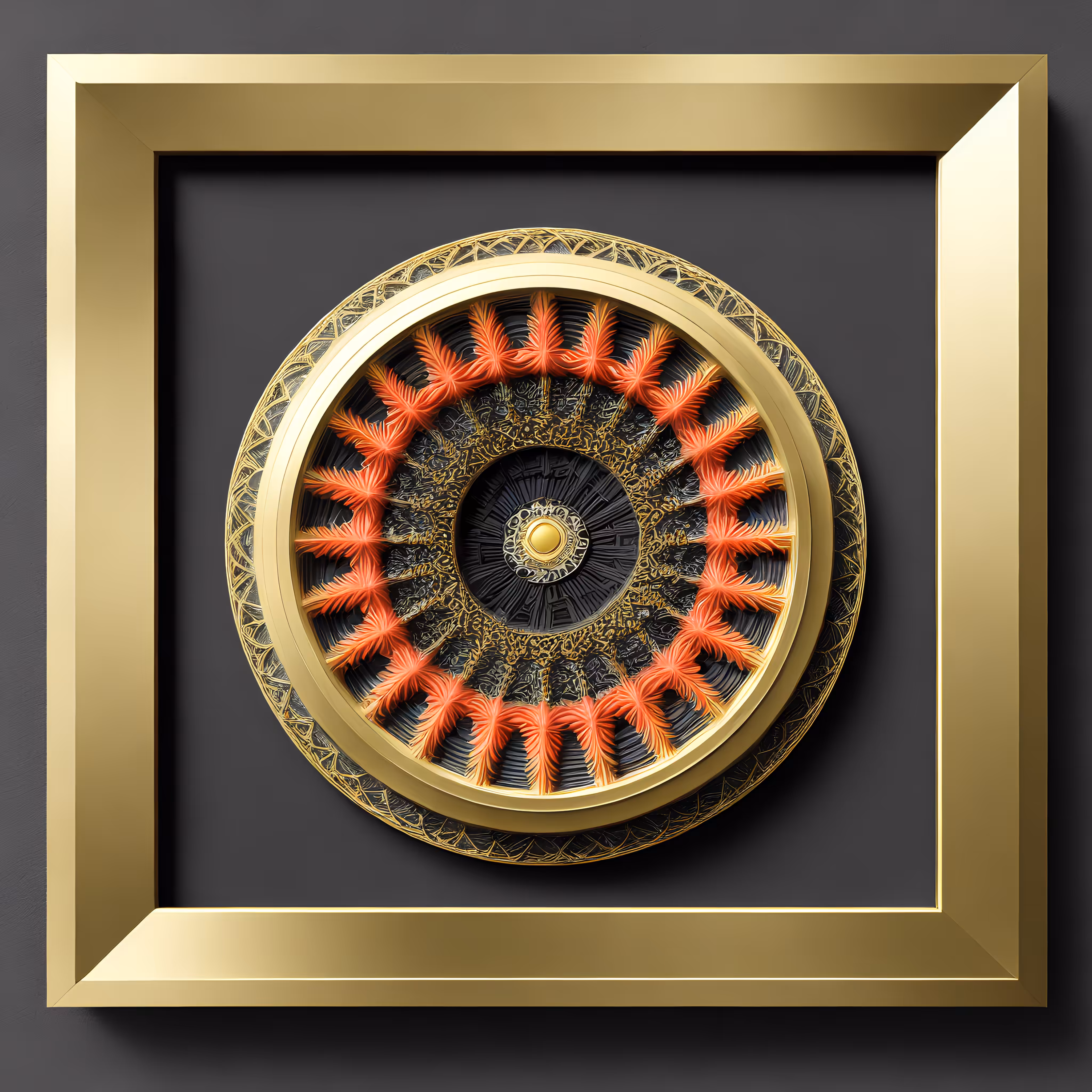 Luxurious Gold Framed Art f3
