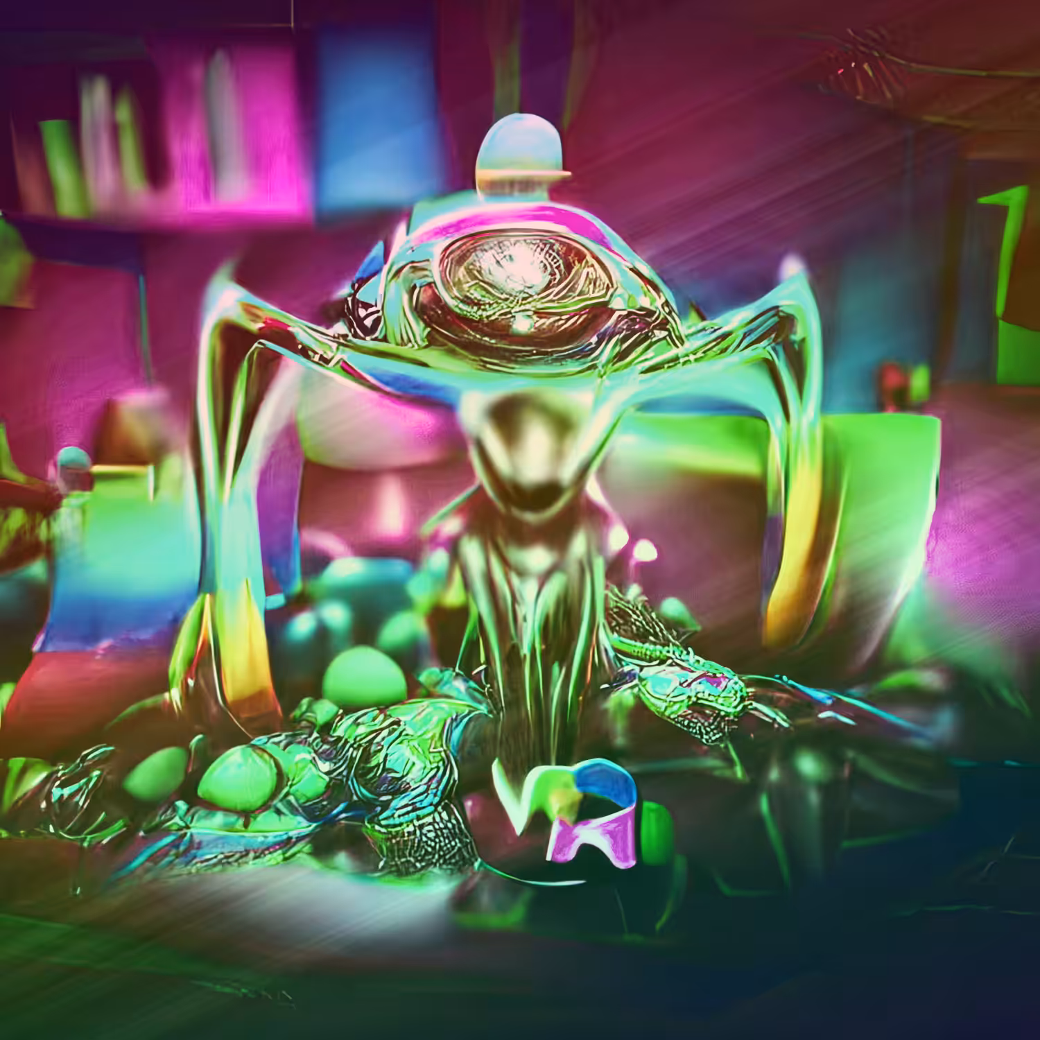 Rainbow Alien Arachnid