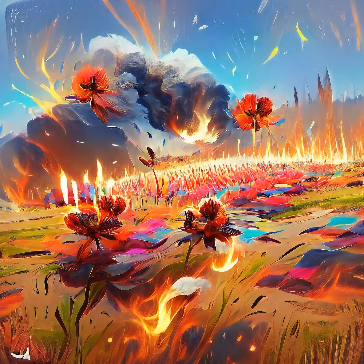 Fire Lillies